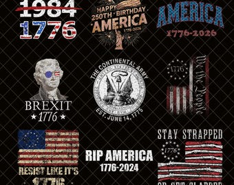 1776 America PNG, 4 juillet Png rétro, USA Png, chemise fête de l'indépendance, sublimation Png, fichiers Svg pour Cricut