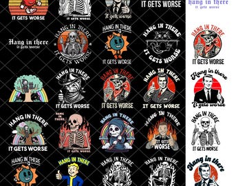 Accrochez-vous là, c'est pire PNG, Grenouille sarcastique drôle png, Humour sarcastique png, Esthétique rétro png, Grenouille impertinente png, Sublimation tendance