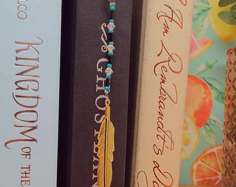 Marque page ruban orange