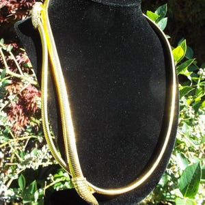 Gold Mesh Snake Belt - Etsy display picture 1