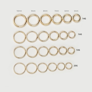 14K massief gouden scharnierende naadloze klikring 20G/18G/16G/14G