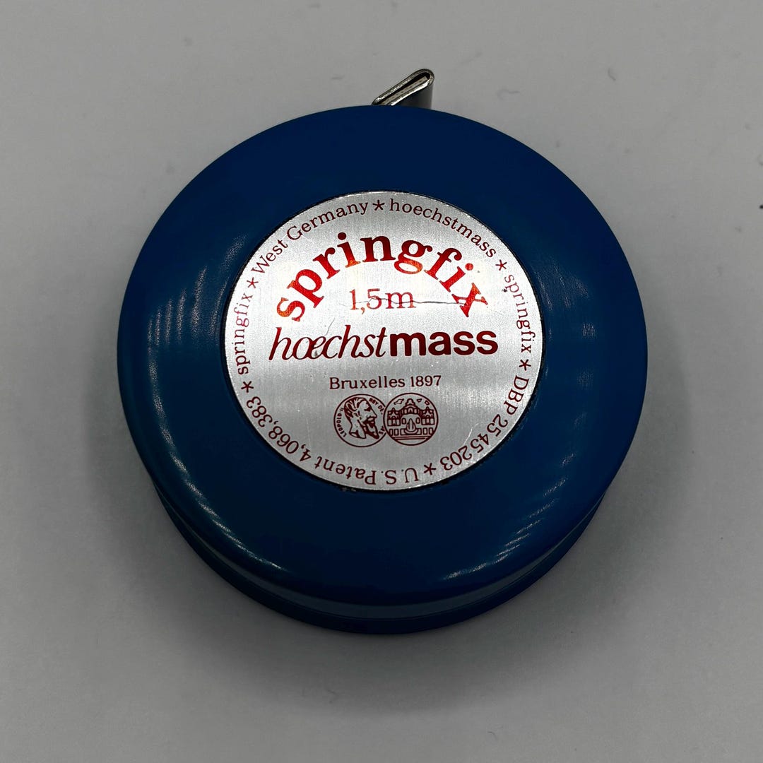 Vintage Tailor's Tape Measure 1.5 M Springfix Hoechstmass | Retractable ...