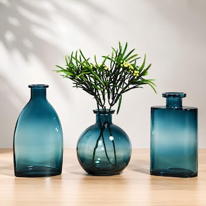 琥珀色のガラスの花瓶 - Etsy 日本