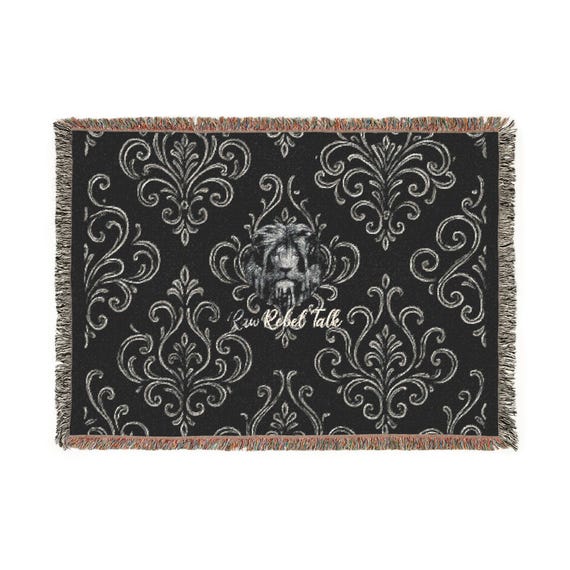 Raw Rebel Talk Woven Blanket