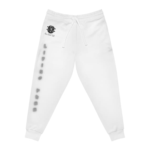 Raw Rebel Talk Athletic Joggers (White)