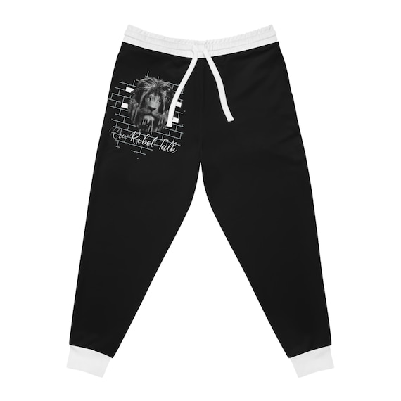 Raw Rebel Talk Logo Athletic Joggers