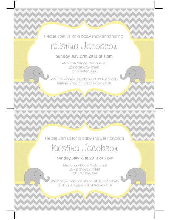 Editable Baby Shower Invitation Template Unisex Baby Shower Etsy