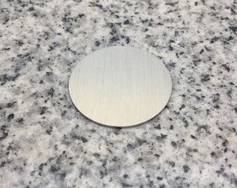 LASER CUT MAGNETIC 1 1/8'' (29mm) Round Disc Blank, 22g Stainless Steel - LMR09