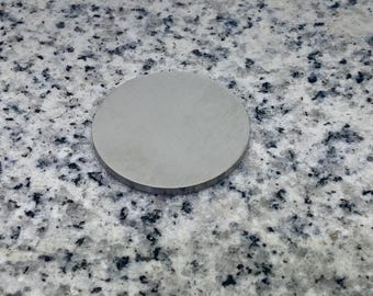 PREMIUM MAGNETIC 1&quot; (25MM) Round Brushed Finish Disc Stamping Blanks Golf Marker, 22g Stainless Steel - PMR08