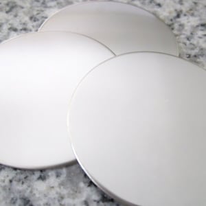 LASER CUT 1 1/2" (38MM) Round Disc Stamping Blanks, 22g Stainless Steel - AWESOME Silver Alternative LR12