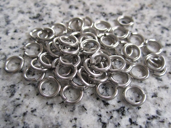 Nickel Silver Jump Ring 16 Ga Wire 10 MM O//D pkg.Of 100 // 1 Oz Saw-Cut USA