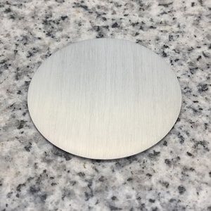 LASER CUT MAGNETIC 1 1/2'' (38mm) Round Disc Blank, 22g Stainless Steel - LMR12