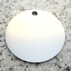 1 1/2&quot; (38MM) Round Disc Stamping Blanks 2mm Thick, Stainless Steel - AWESOME Silver Alternative R12H-2MM