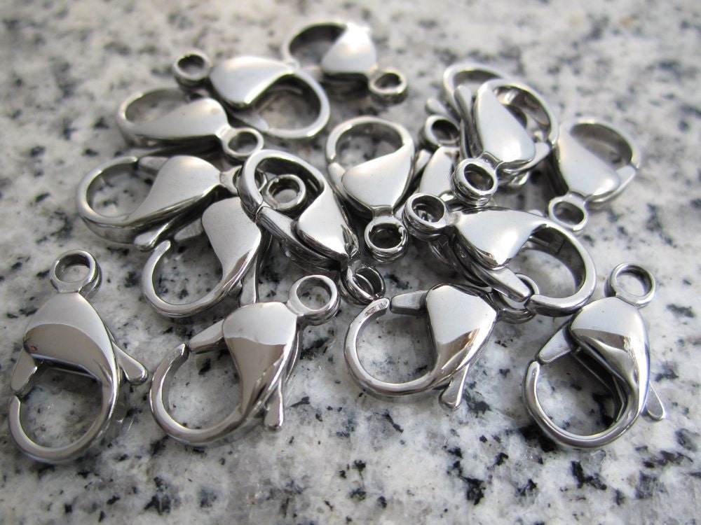 9-32mm Stainless Steel Lobster Claw Clasps Bracelet Necklace Making  10-10000PCS