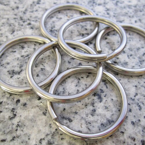 30mm Solid Stainless Steel Key Rings KRR-30 - Etsy