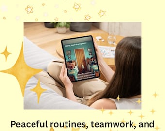 Sibling Room-Sharing Guide, Peaceful Routines, Teamwork, Cooperation (PDF Bundle)