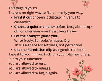 The “Let It Go” List – A Printable for Moms Who Need Permission