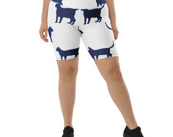 High-Waisted Biker Shorts: Recycled Polyester Blend, Phone Pocket
