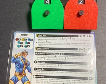 Stamina and Power Dials - STL - Marvel Crisis Protocol