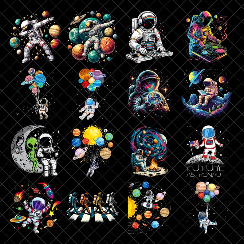 Astronaut Text Astronaut Png Bundle, Astronaut With Rocket Png, Kid Astronaut Png ...