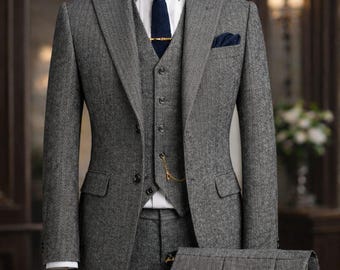 ピーキー ブラインダーズ スーツ - メンズ 3 ピース ツイード スーツ