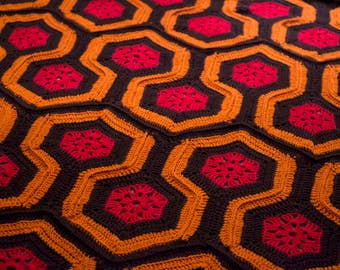 CROCHET PATTERN for The Shining Crocheted Blanket / Throw / Afghan