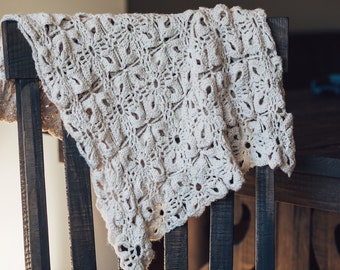 Pattern for As the Snow Flies Crocheted Wrap