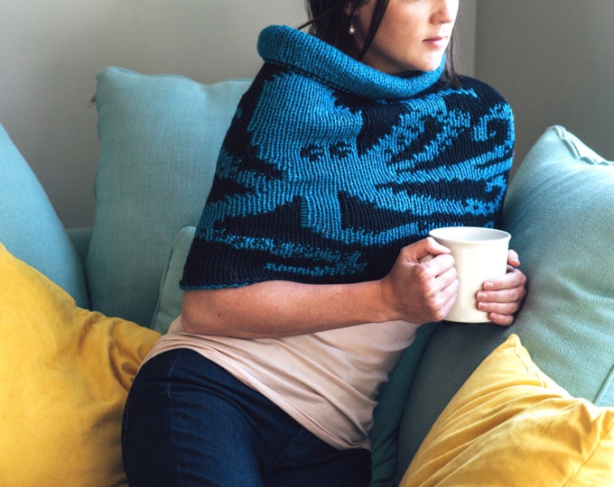 Knitting Pattern for Double Knit Kraken Cowl Etsy