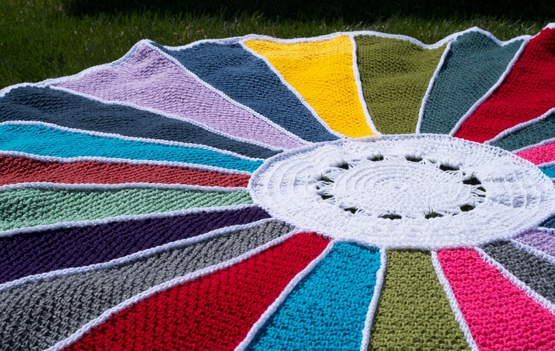 Crochet Pattern Sunburst Afghan image 4