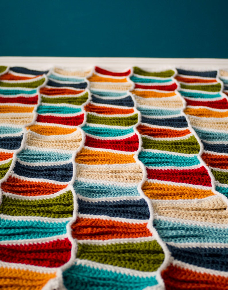 Crochet Pattern for Surf City Beach Blanket image 2