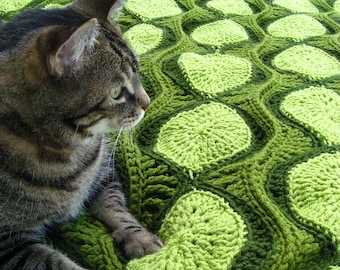 Crochet Pattern for Ebb and Flow Retro Afghan / Throw