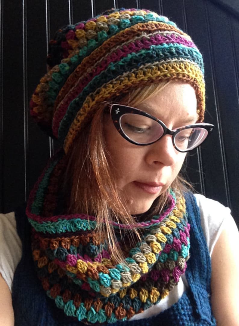 CROCHET PATTERN for Mandala Hat and Cowl Set image 3