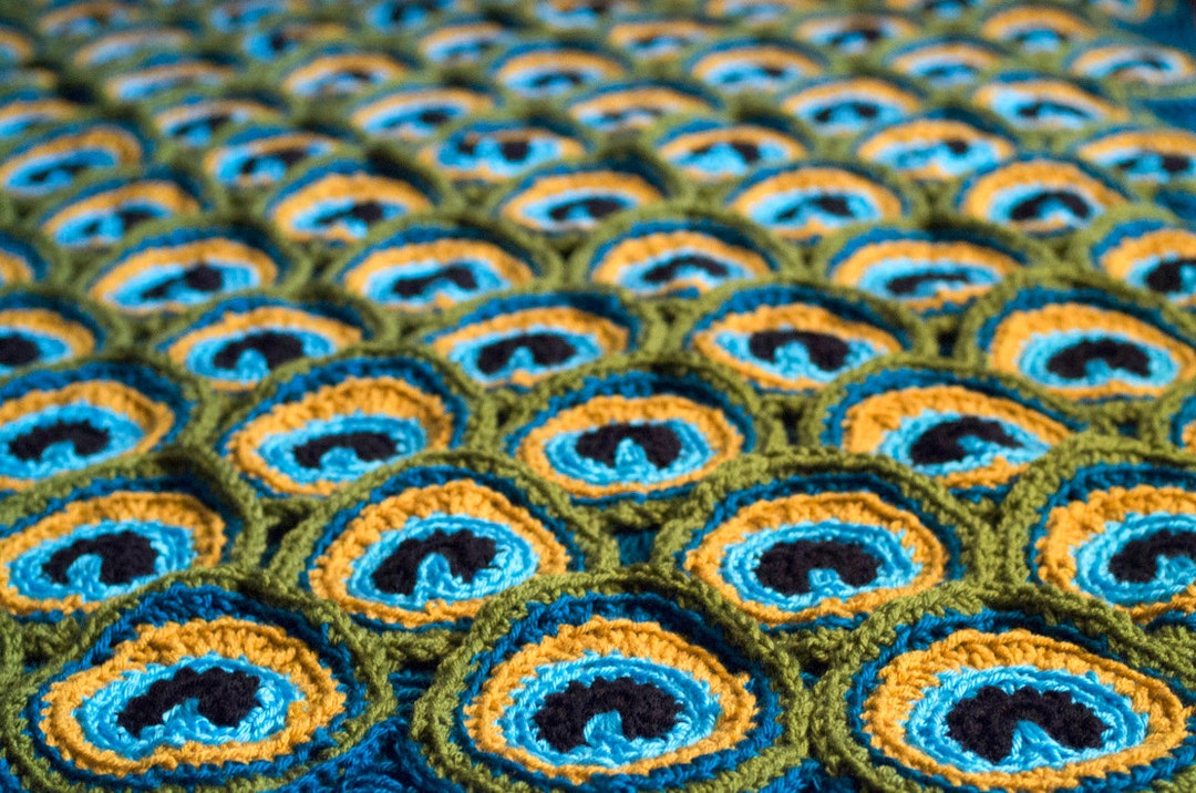 Cascade Yarns Peacock Plumes Afghan Crochet-Along Kit - Michigan Fine Yarns