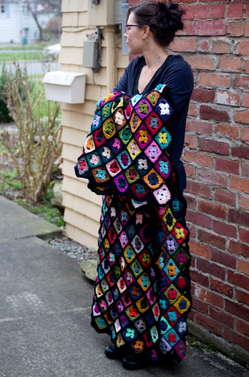 Crochet Pattern for Wallflower Blanket Etsy