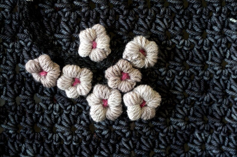 CROCHET PATTERN for Cherry Blossom Throw image 1