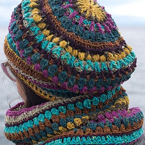 CROCHET PATTERN for Mandala Hat and Cowl Set image 4