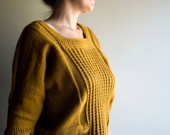 Knitting Pattern for the Feng Shui Sweater / Top