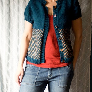 Knitting Pattern for Vintage Cottage Cardigan
