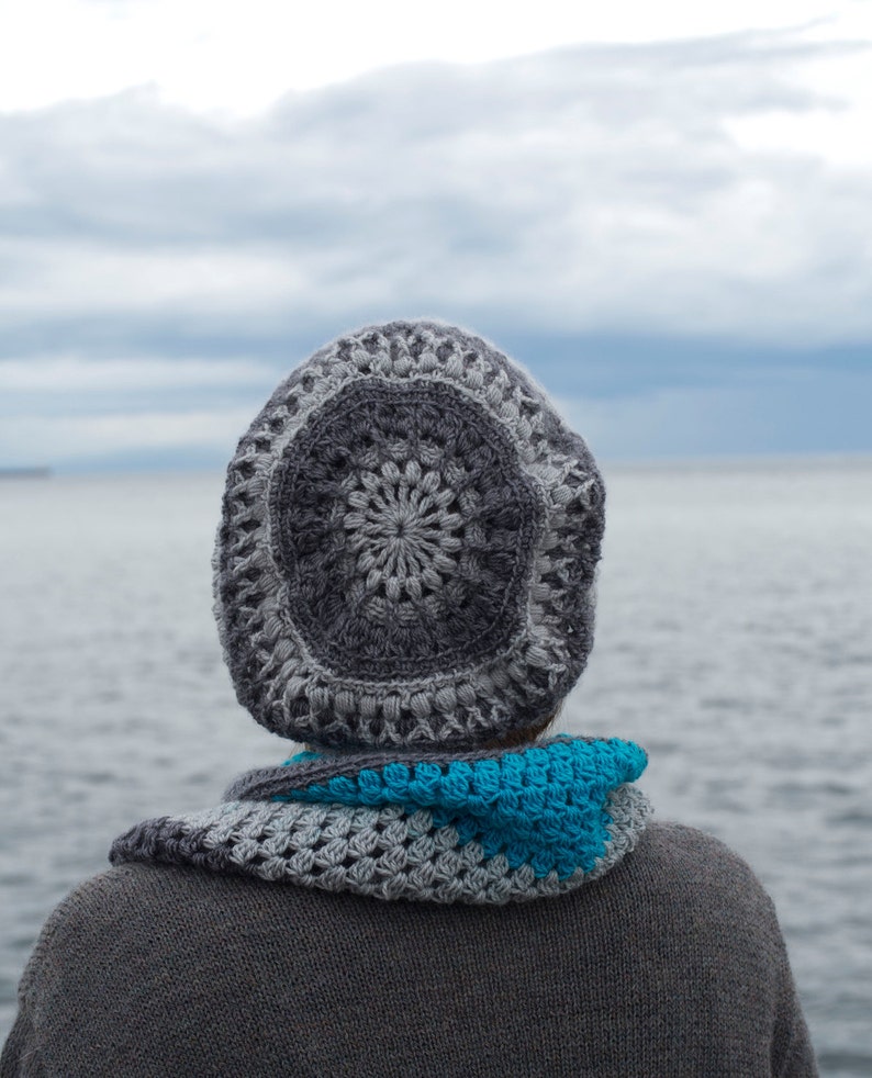 CROCHET PATTERN for Mandala Hat and Cowl Set image 2