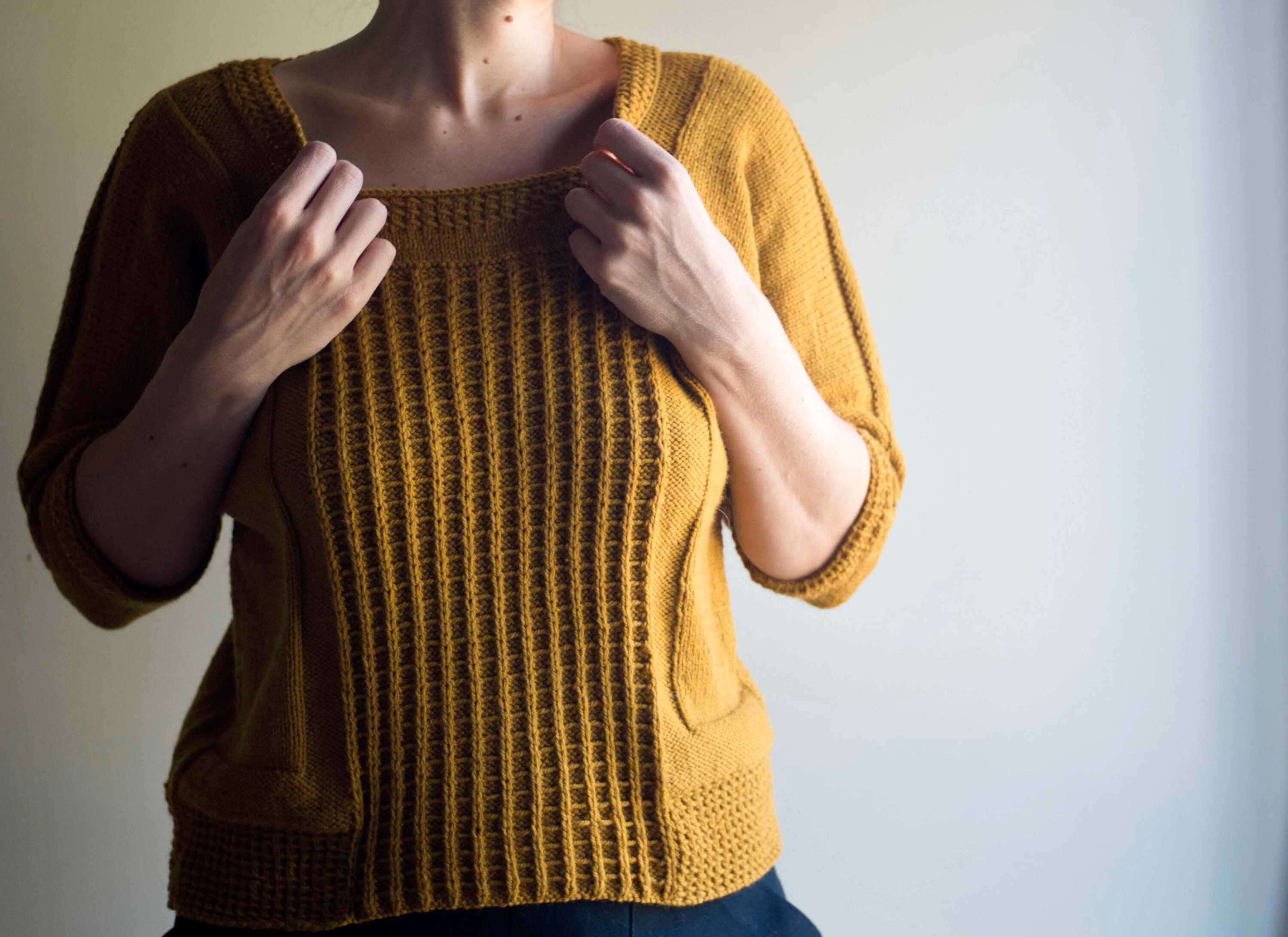 Machine knit a simple square sweater — Picture Healer - Feng Shui