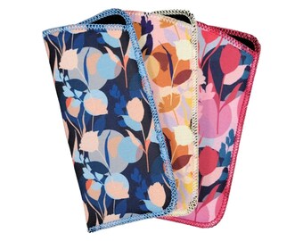 Floral Glasses Case, Colorful Flower Print Sunglasses Sleeve, Lightweight Eyewear Holder