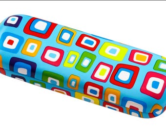 Retro Geometric Eyeglasses Case – Hard Shell Sunglasses Protector