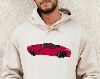 Custom Car Portrait Sweatshirt for Dad - Personalized Truck Gift, Father's Day Gift for Car Lover, Unique Dad Gift, Men's Custom Sweatshirt