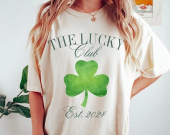 Lucky Cocktail Club Shirts, Plus size st patricks day tee, St patty day shirt womens, Irish Drinking Shirt, Saint Patricks Day Party favors