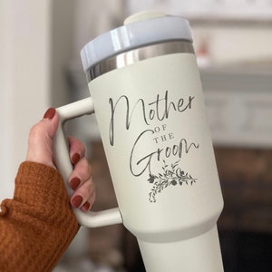 Engraved Personalized Mother of the Groom Custom Tumbler - Wedding Gift for Parents, Father of the Bride gift from daughter, Father of groom