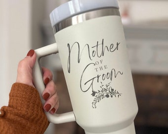 Engraved Personalized Mother of the Groom Custom Tumbler - Wedding Gift for Parents, Father of the Bride gift from daughter, Father of groom