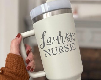 Nurse Tumbler for Nurse's Week - Personalized Nurse Gift, Nurse Appreciation Gift, Nursing Student, Custom RN Gift, Nurse Graduation Cup