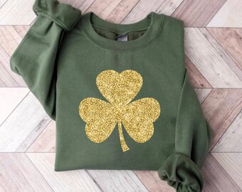 Women's St. Patrick's Day Shamrock Shirt - Clover Tee, St. Patty's Day Top, Irish Women's Shirt, St. Paddy's Day Tee, St Patricks Sweatshirt