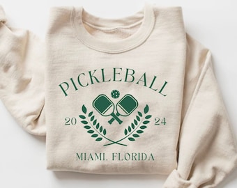 Personalized Pickleball Team Sweatshirt - Custom Sports Tee, Gift for Pickleball Player, Customizable Team Name Shirt, Athletic Gift for Him