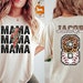 Custom Baseball Mom Shirt, Leopard Print Mama Baseball Tee, Mother Day ...